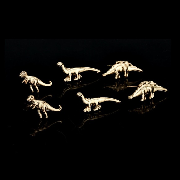 3 Pairs Dinosaur Earrings Jurassic Park inspired - Picture 6 of 6